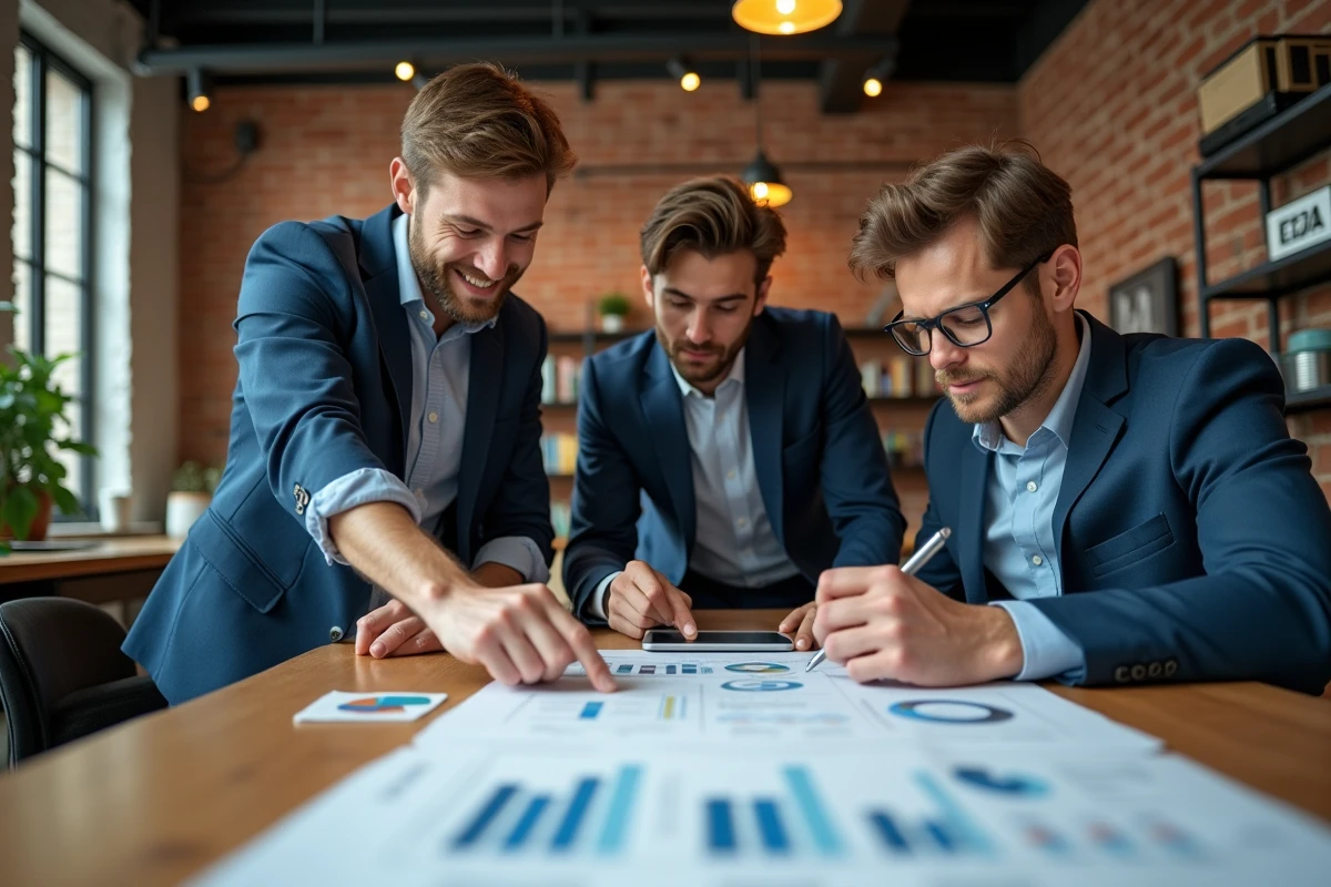 Groupe de professionnels collaborant autour d